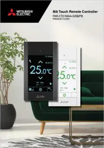 Mitsubishi Electric PAR-CT01MAA MA Touch Remote Controller brochure cover